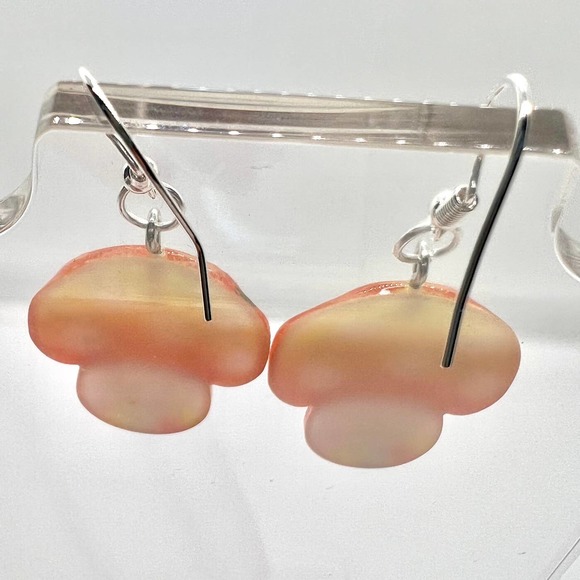 Mushroom Earrings - Glitter Earrings - Nature Earrings - Camping Earrings - Picture 4 of 10